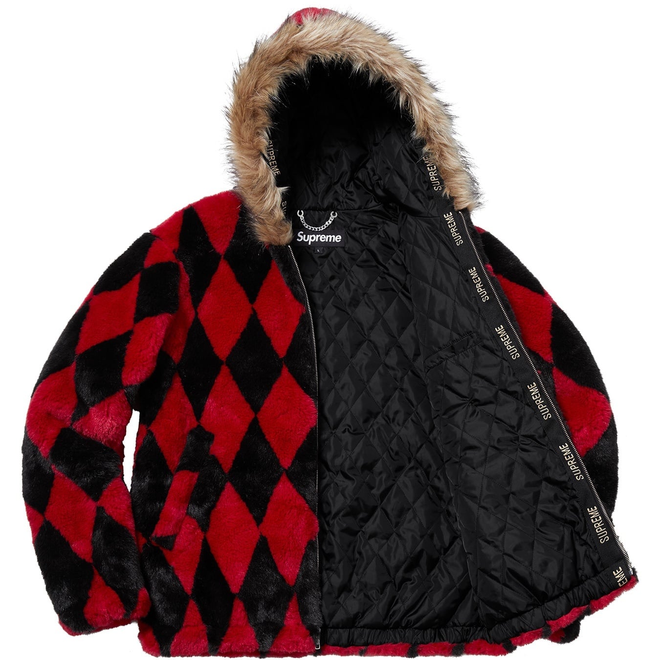 Diamond Faux Fur Jacket view 13